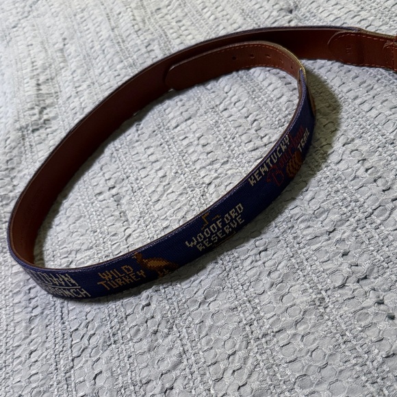 Evan Williams Brown and Blue Men's Belt - Picture 4 of 6